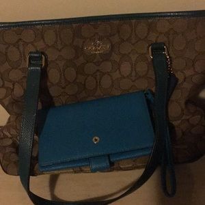 Coach bag and wallet